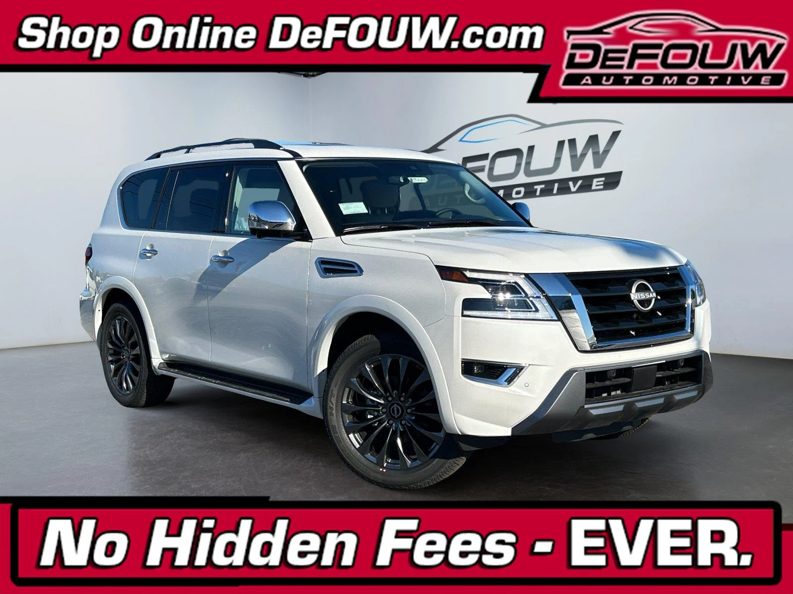 Used 2023 Aspen White Tricoat Nissan Platinum image 1