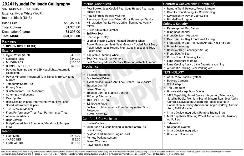 Certified Used 2024 White Hyundai Calligraphy image 7