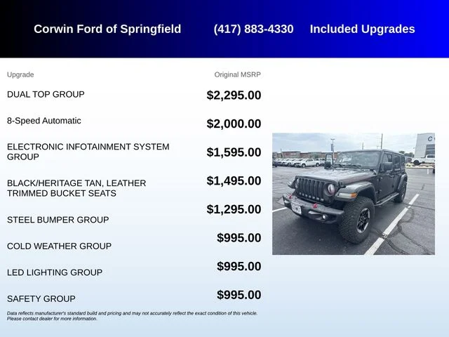 Used 2018 Black Clearcoat Jeep Unlimited Rubicon image 5