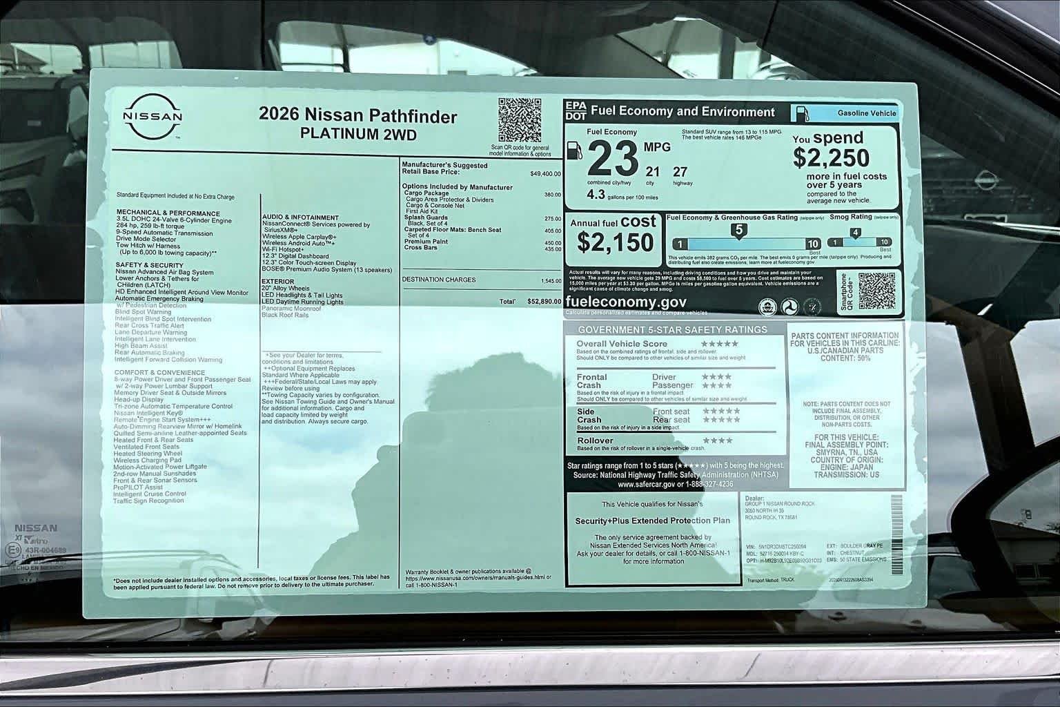 New 2026 Boulder Gray Pearl Nissan Platinum image 19