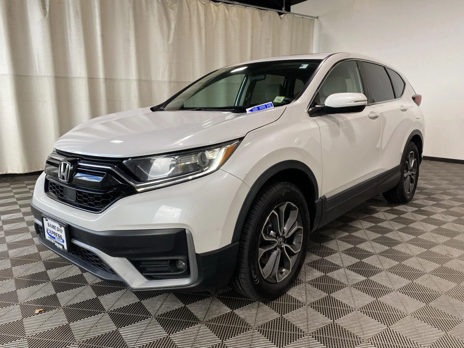 Used 2021 Platinum White Pearl Honda EX image 3