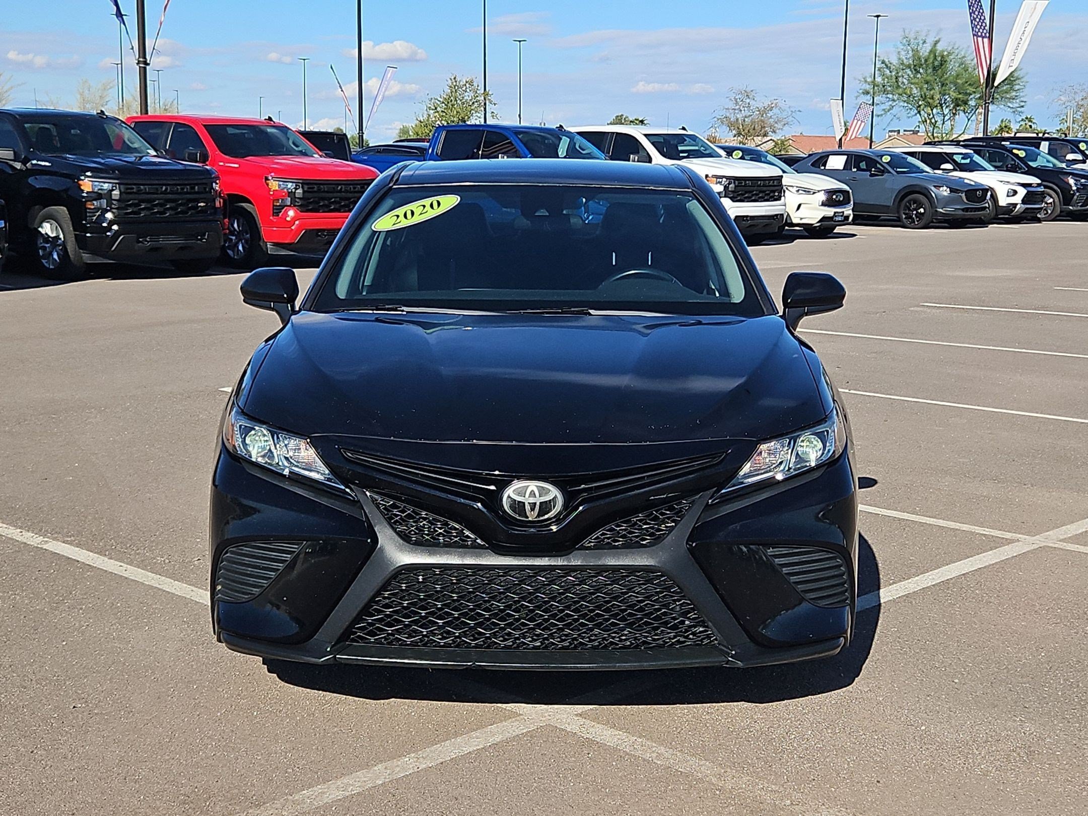 Certified Used 2020 Black Toyota SE image 8
