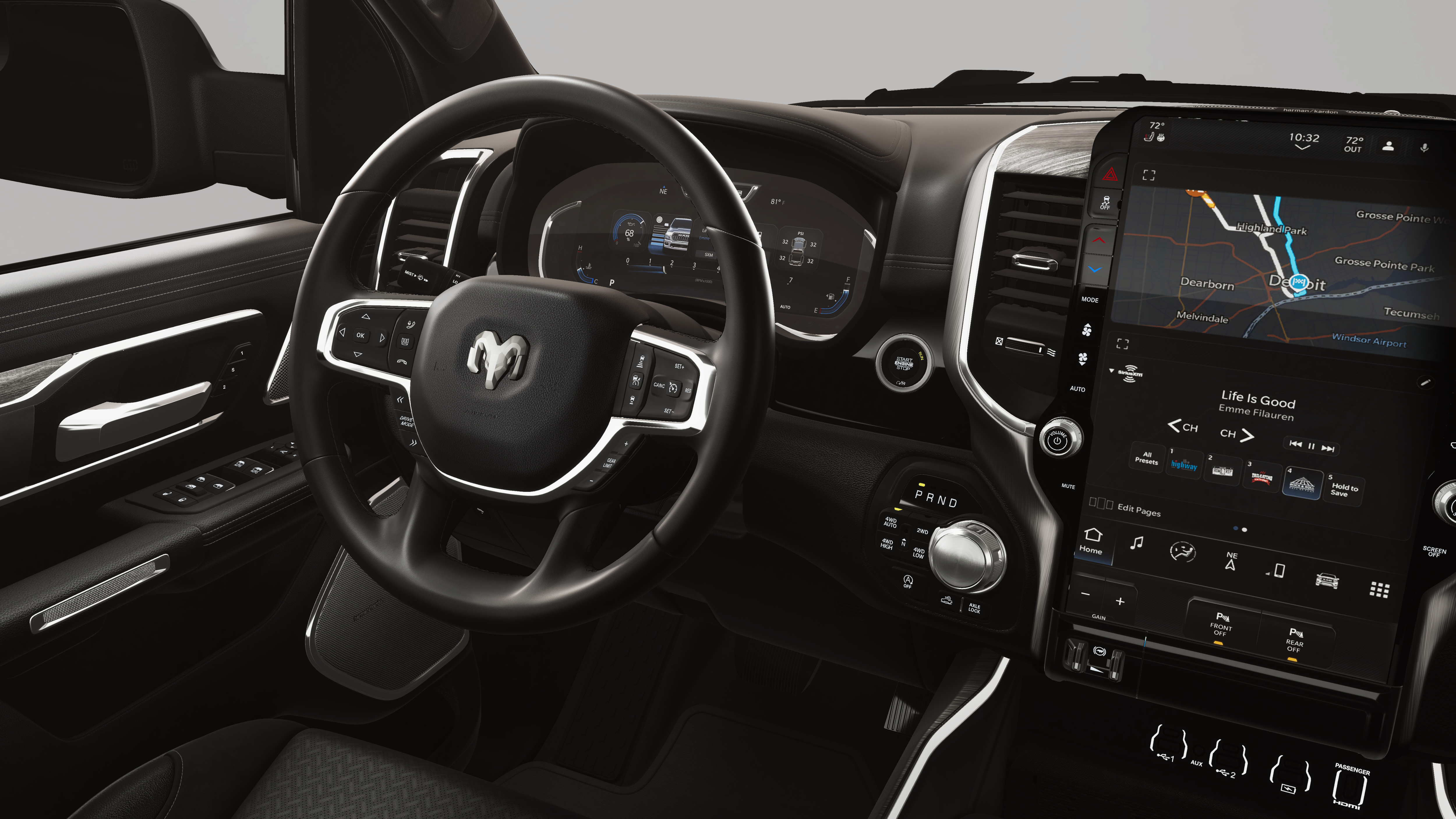 New 2026 Diamond Black Crystal Pearl-Coat Exterior Paint RAM LARAMIE image 21