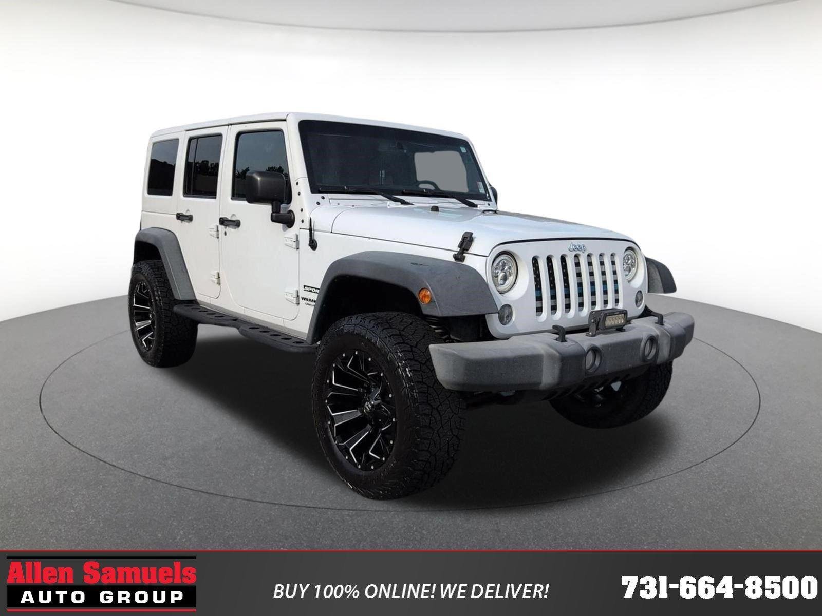Used 2016 Bright White Clearcoat Jeep Sport image 1