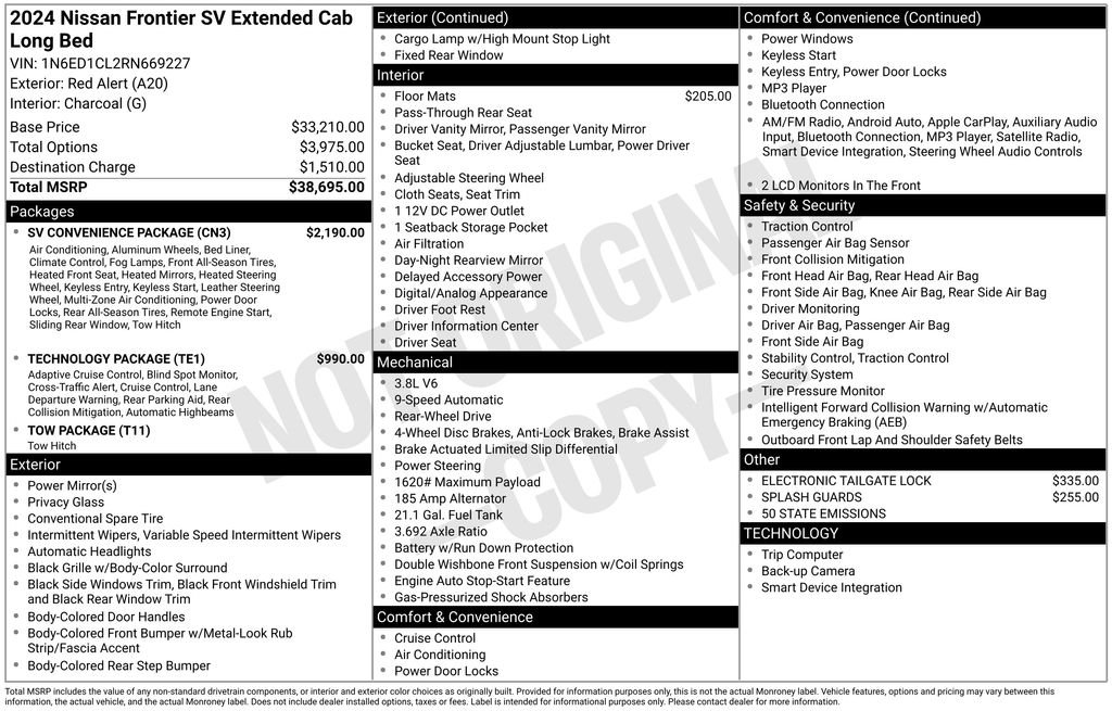 Used 2024 Red Nissan SV image 7