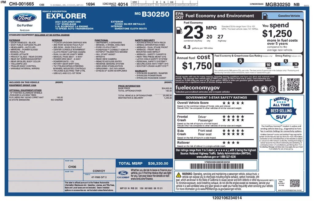 Used 2021 Silver Ford Base image 2