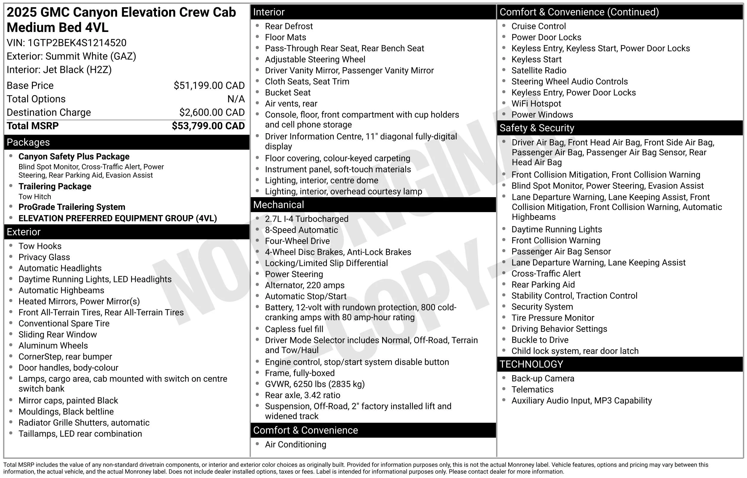 Used 2025 Summit White GMC Elevation image 41