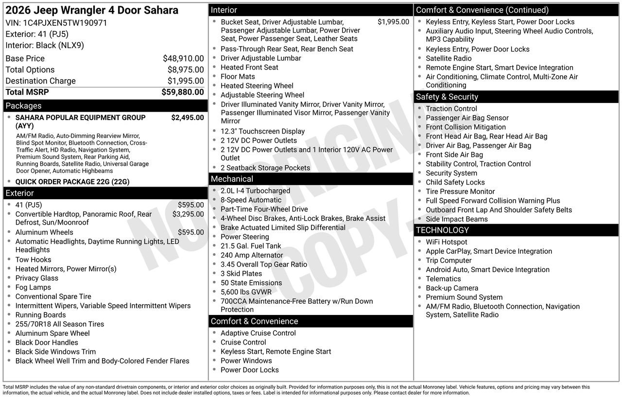 New 2026 41 Exterior Paint Jeep Sahara image 35
