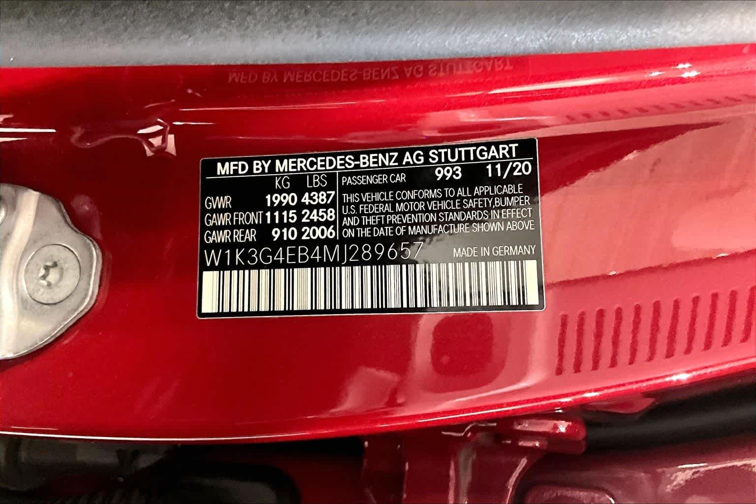 Certified Used 2021 Patagonia Red Metallic Mercedes-Benz A 220 image 29