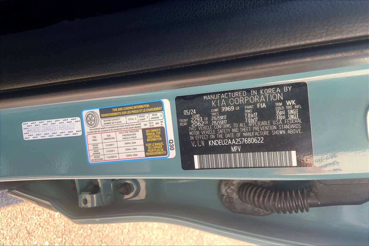 Certified Used 2025 Pluton Blue/Black Roof Kia S image 30