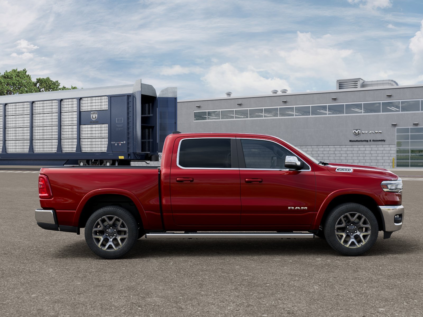 New 2026 Molten Red Pearl-Coat Exterior Paint RAM LARAMIE image 12
