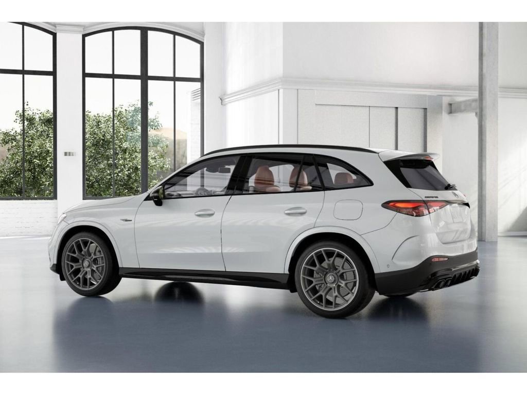 New 2025 MANUFAKTUR Moonlight White Metallic Mercedes-AMG AMG® GLC 63 S E Performance 4MATIC SUV image 73