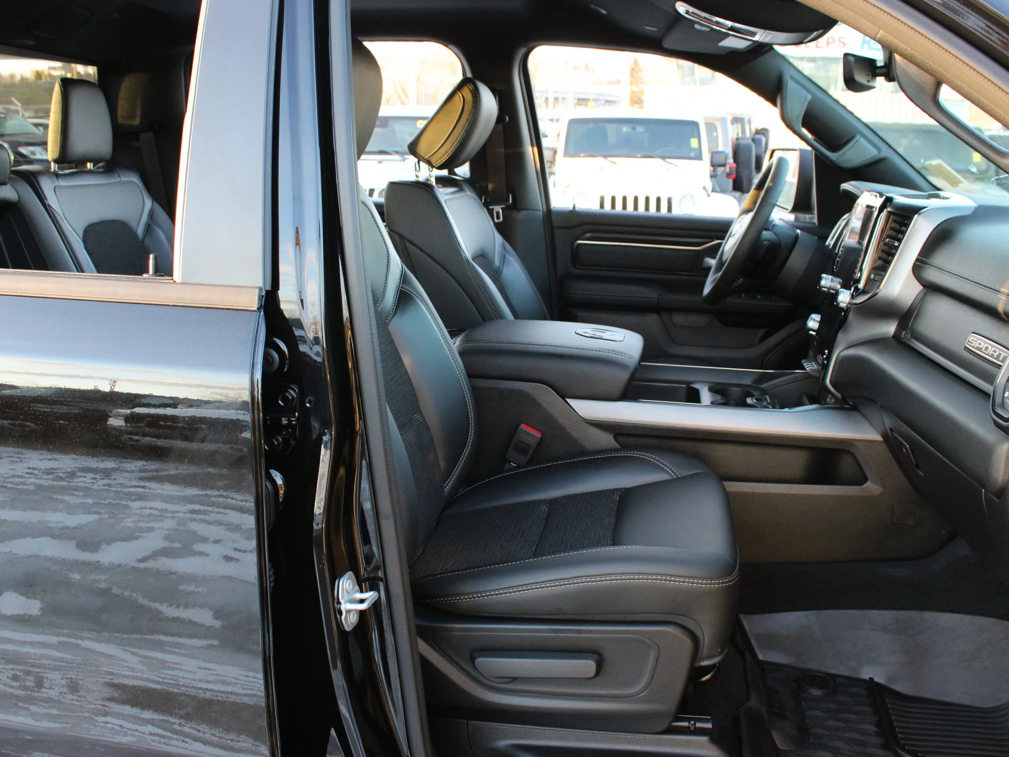 Certified Used 2025 Black RAM Sport * No Accidents | Heated Seats | 360 View Camera | Navigation | One Owner | Twin-Turbo | Alpine image 18