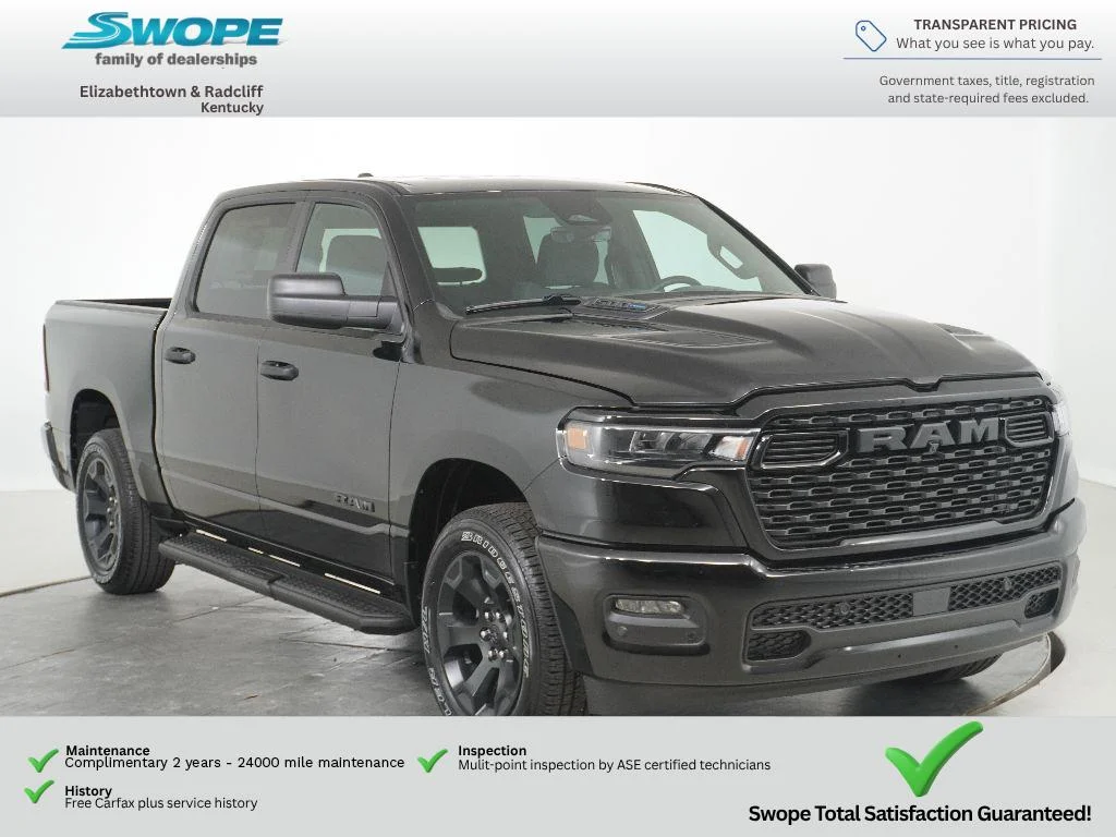 New 2026 Diamond Black Crystal Pearl-Coat Exterior Paint RAM Express image 1