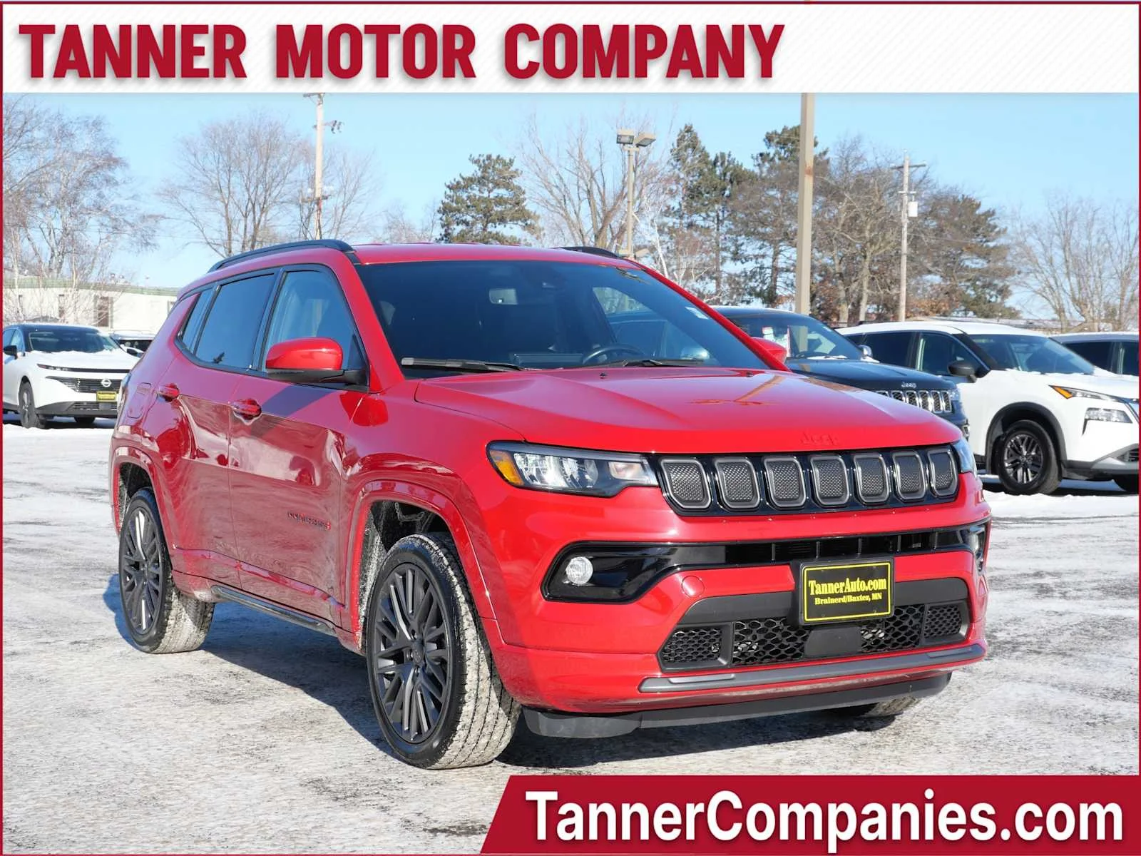 Redline Pearlcoat 2022 Jeep Compass (Red) Edition 4WD SUV / Crossover Four-Wheel Drive