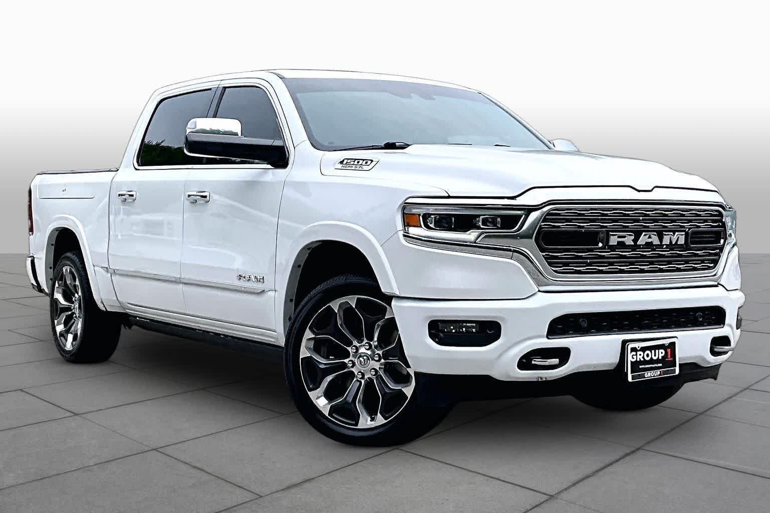 Used 2020 Bright White Clearcoat Ram Limited image 3