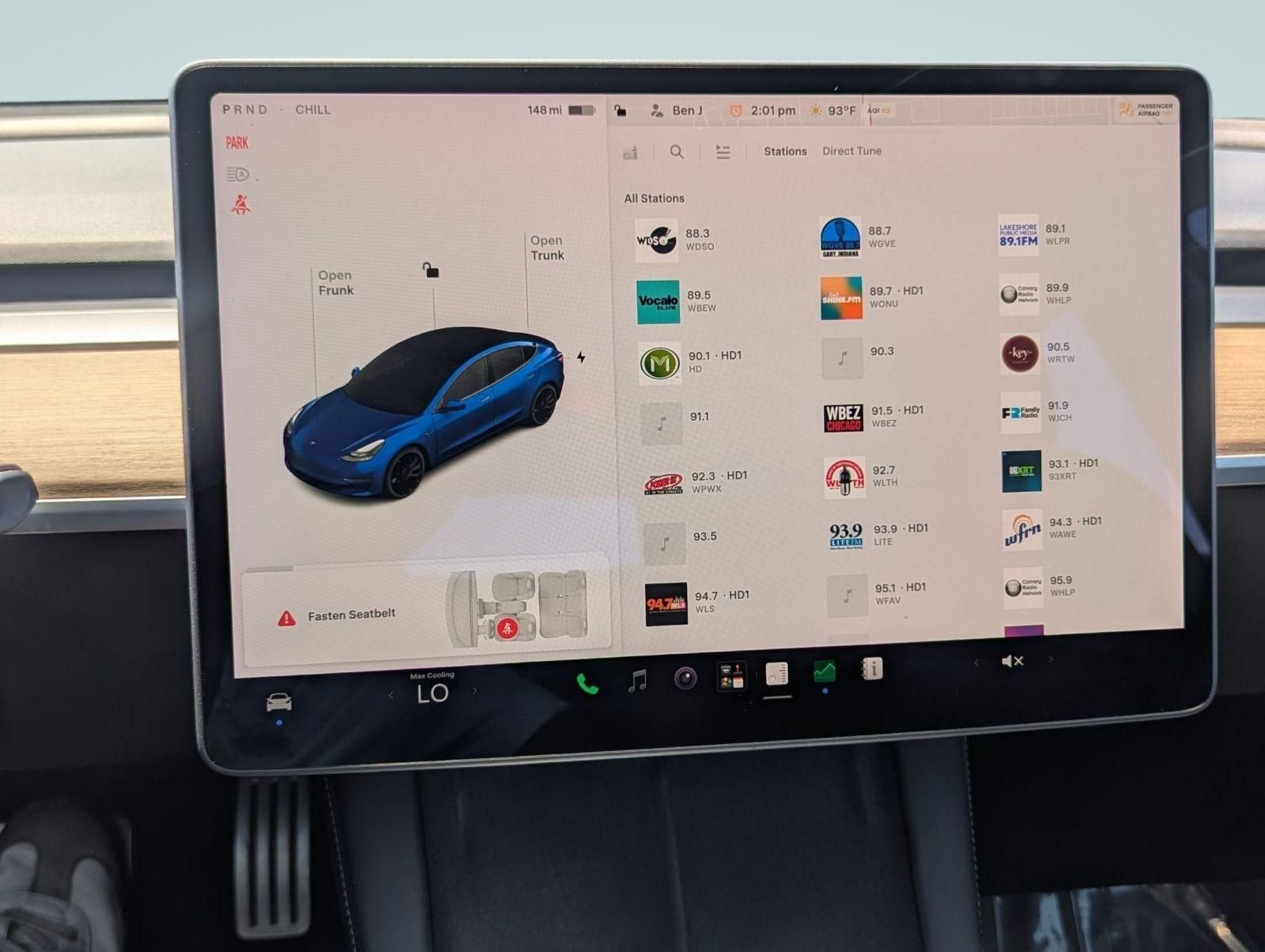 Used 2021 Blue Tesla Performance image 12