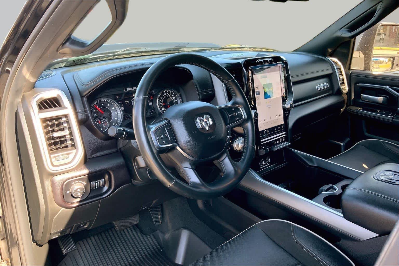 Used 2023 Diamond Black Crystal Pearlcoat Ram Laramie image 17
