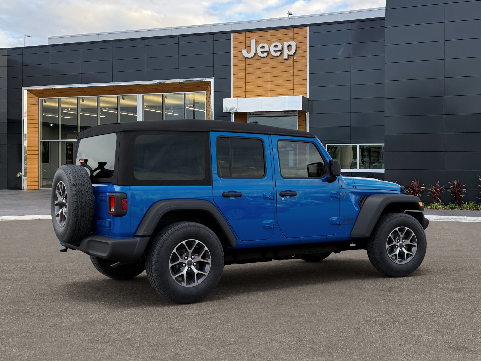 New 2026 Hydro Blue Pearl-Coat Exterior Paint Jeep Sport S image 32