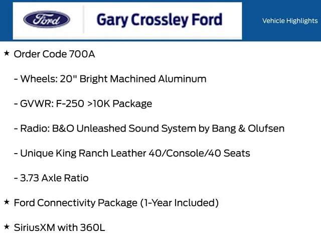 New 2026 Argon Blue Metallic Ford F-250® King Ranch® image 12