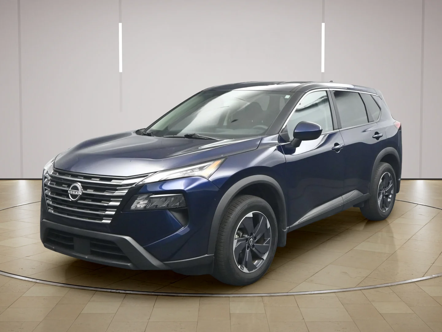 Certified Used 2025 Deep Ocean Blue Pearl Nissan SV image 3