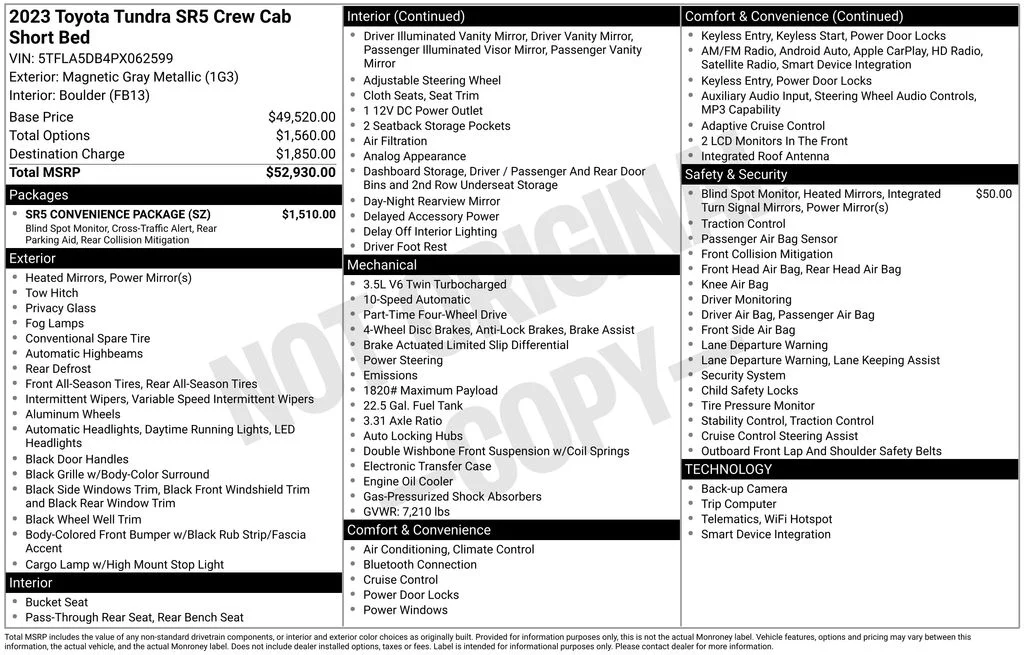 Used 2023 Gray Toyota SR5 image 6