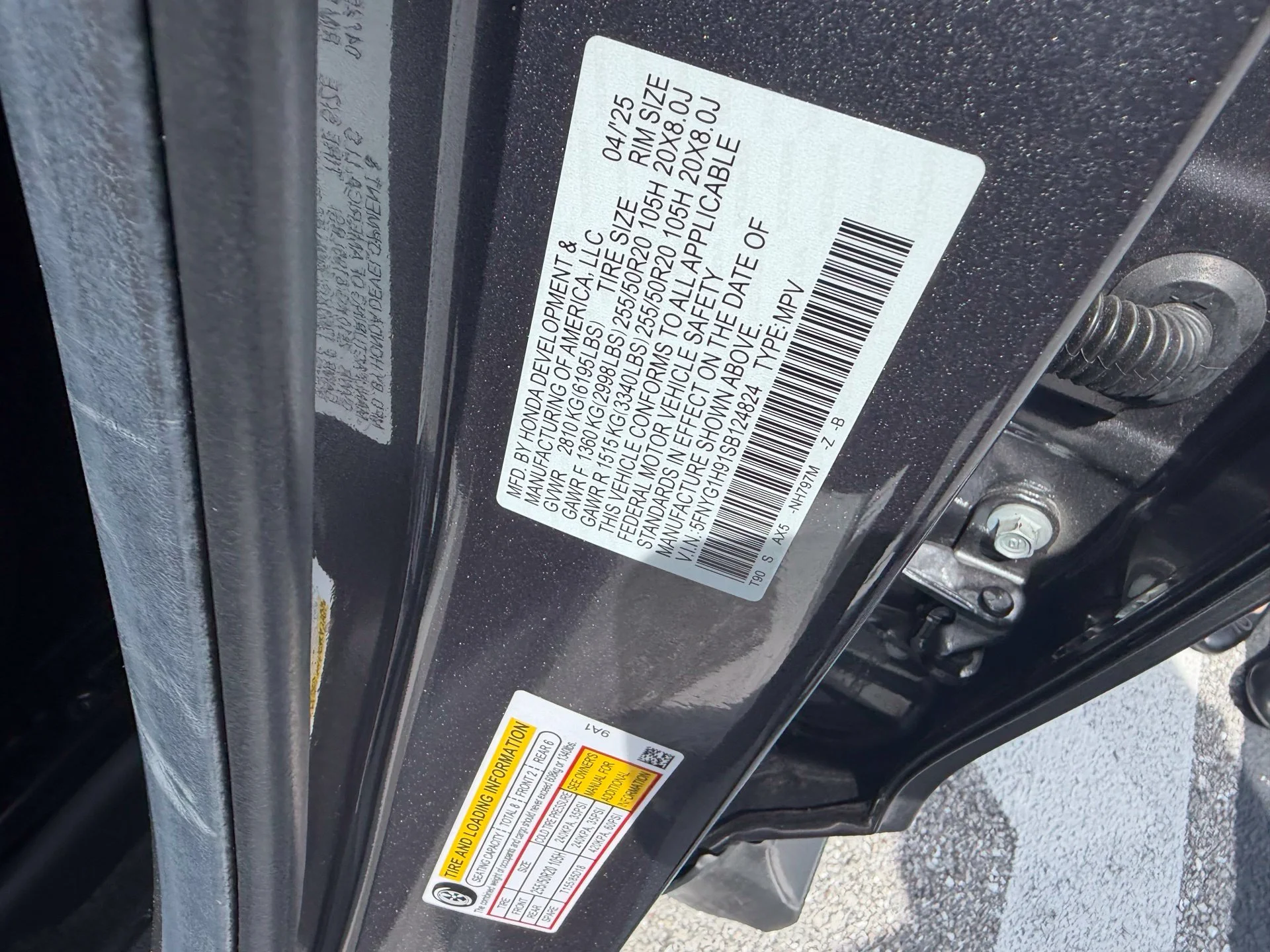 Certified Used 2025 Modern Steel Metallic Honda Black Edition image 21