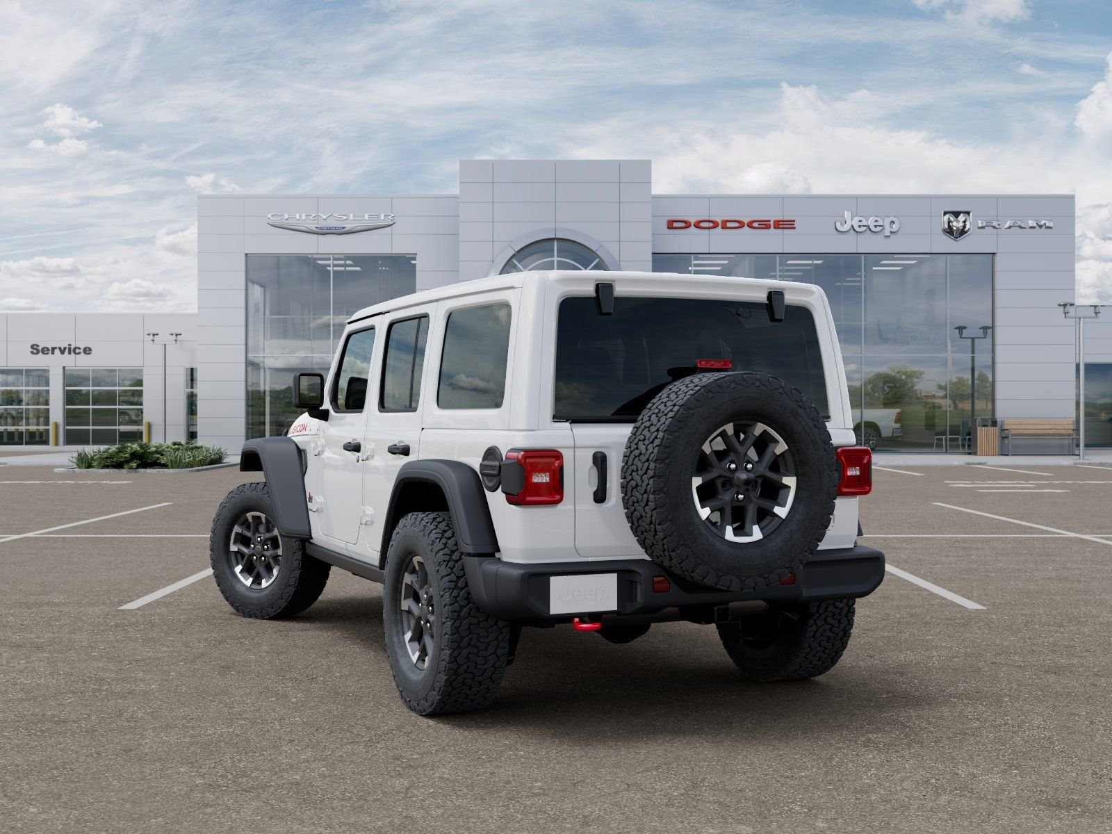 New 2026 Bright White Clear-Coat Exterior Paint Jeep Rubicon image 3