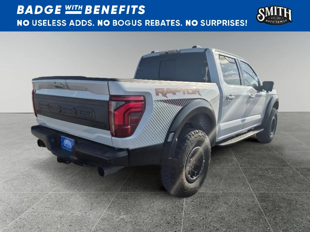 Used 2025 Space White Metallic Ford Raptor image 4