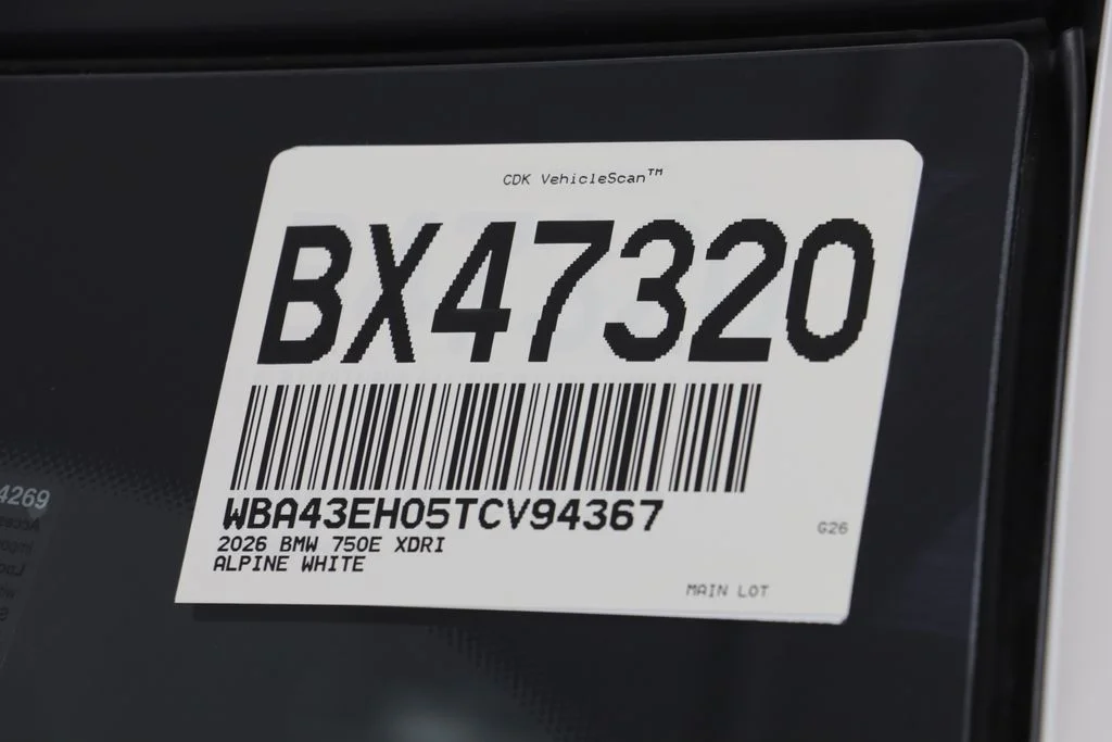 Certified Used 2026 White BMW 750e xDrive image 28
