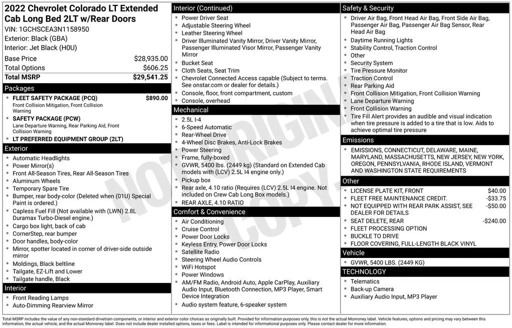 Used 2022 Black Chevrolet LT image 17
