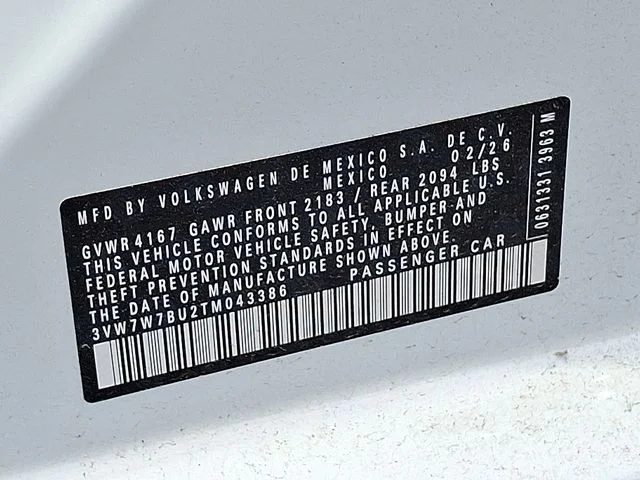 New 2026 White Volkswagen 1.5T SE image 15