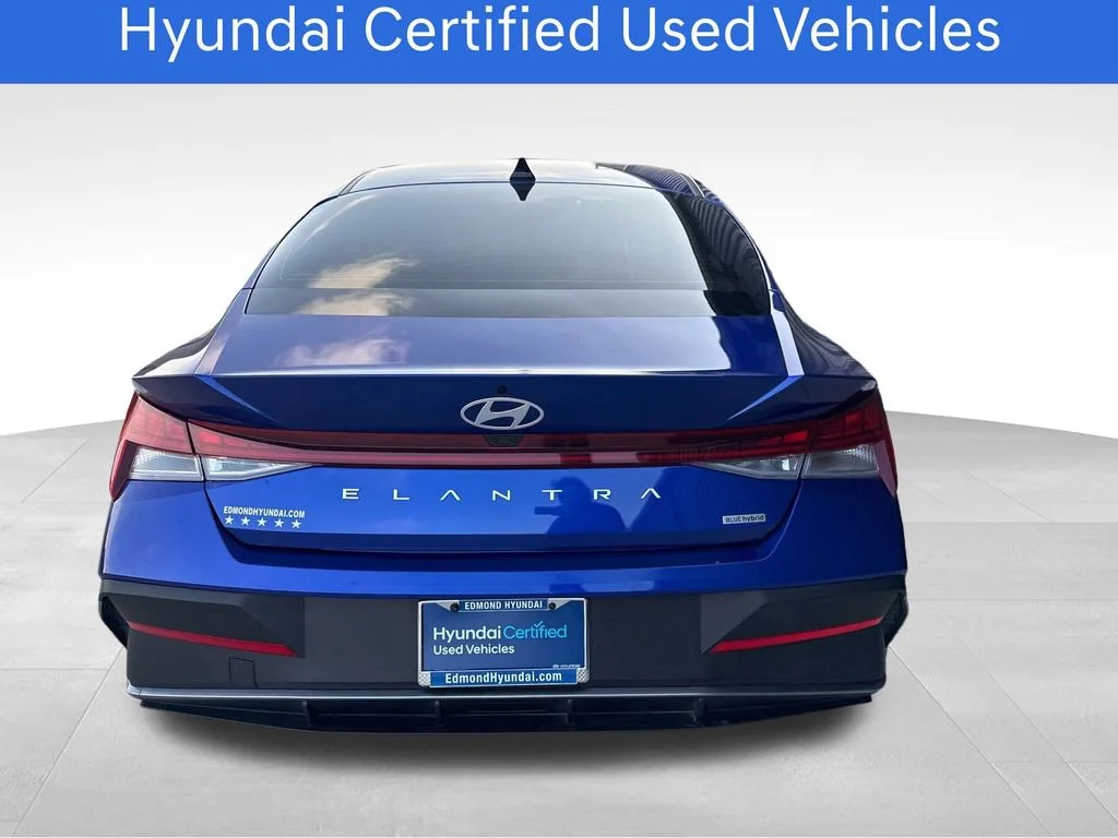 Certified Pre-Owned 2025 Hyundai Elantra Hybrid Blue