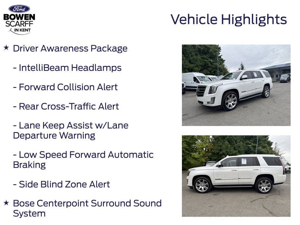 Certified Used 2017 Crystal White Tri-Coat Cadillac Luxury image 8