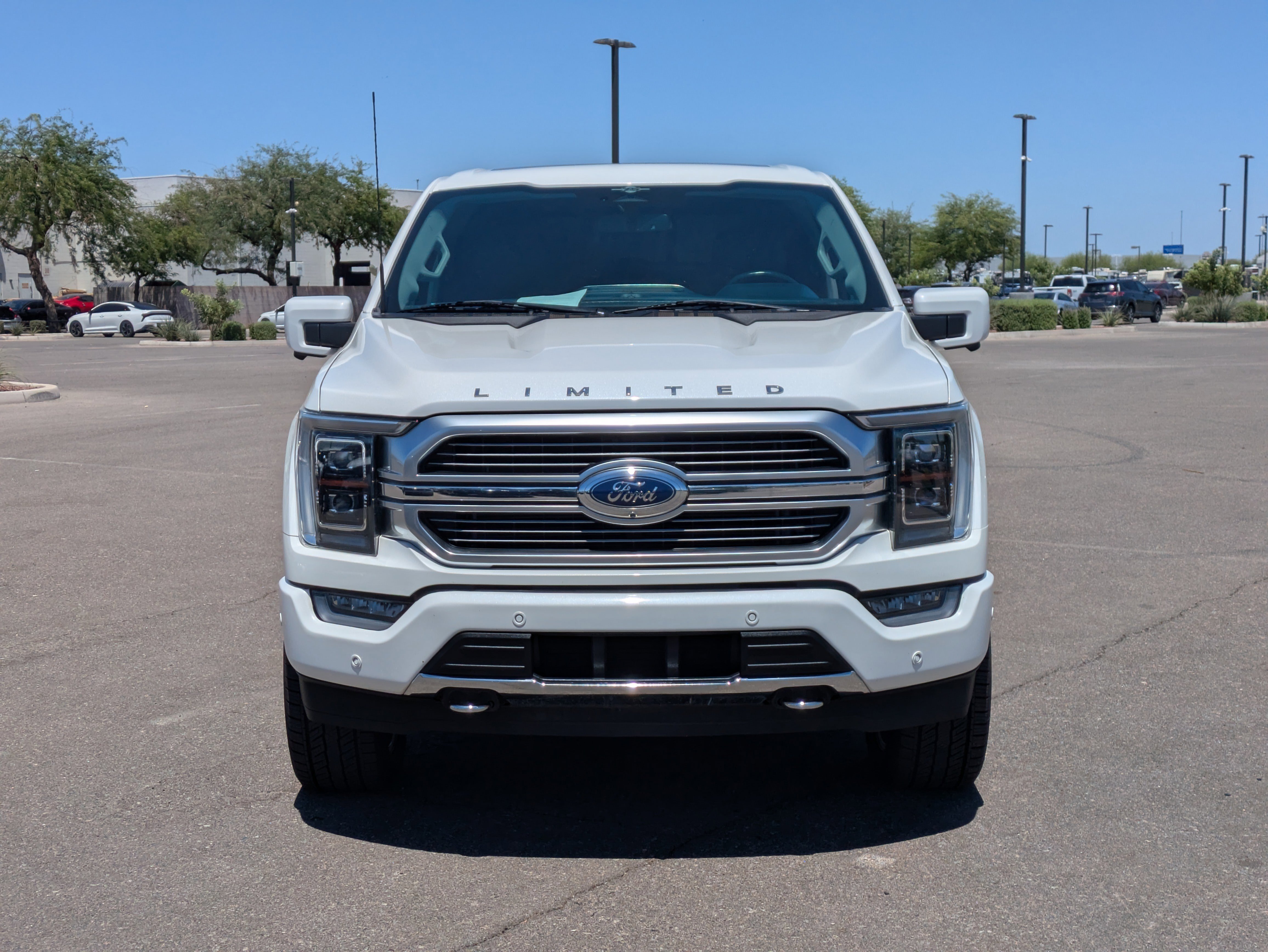 Used 2023 White Metallic Ford Limited image 8