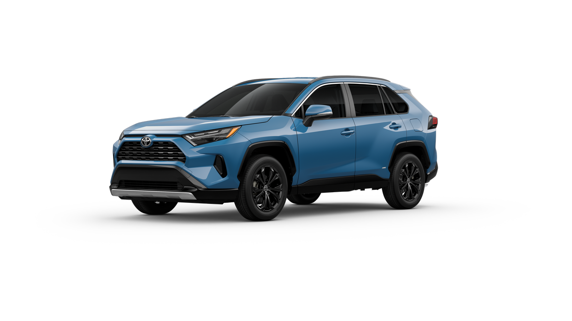 New 2025 Cavalry Blue Toyota Hybrid SE image 2