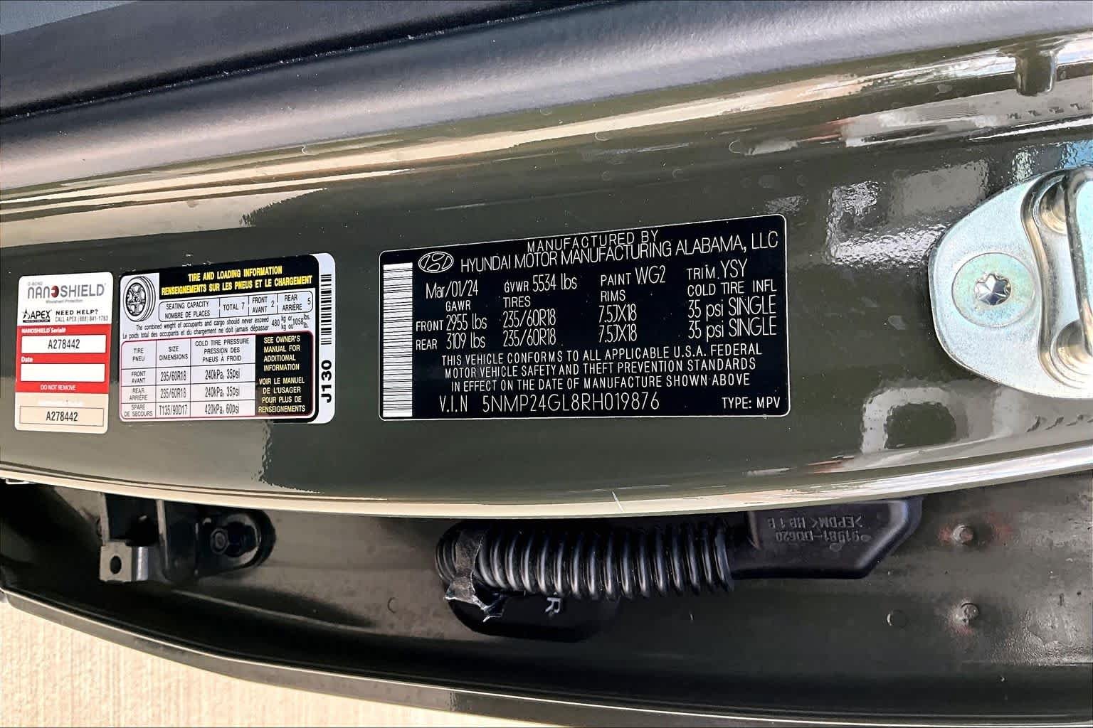 Used 2024 Rockwood Green Hyundai SEL image 33