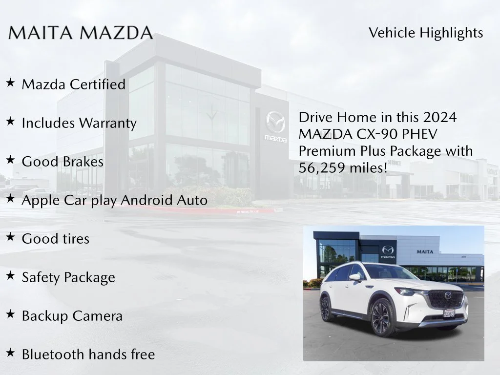 Certified Used 2024 White Mazda Premium Plus image 7