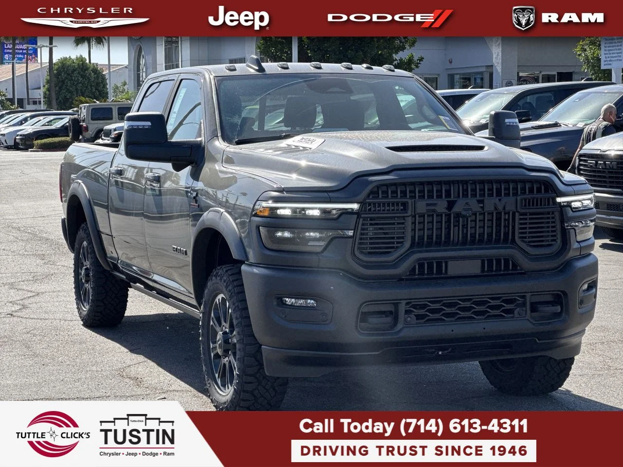 New 2027 Ceramic Gray Clear-Coat Paint RAM Rebel image 9