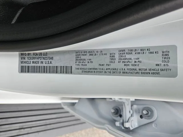 New 2026 Bright White Clearcoat RAM Limited image 30
