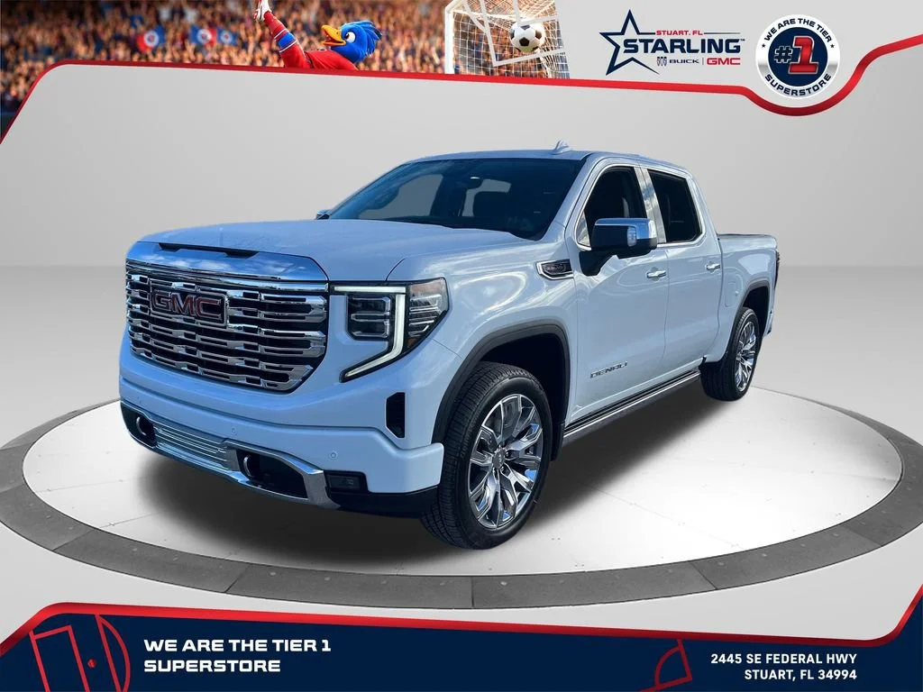 New 2026 Glacier White Tricoat GMC Denali image 1