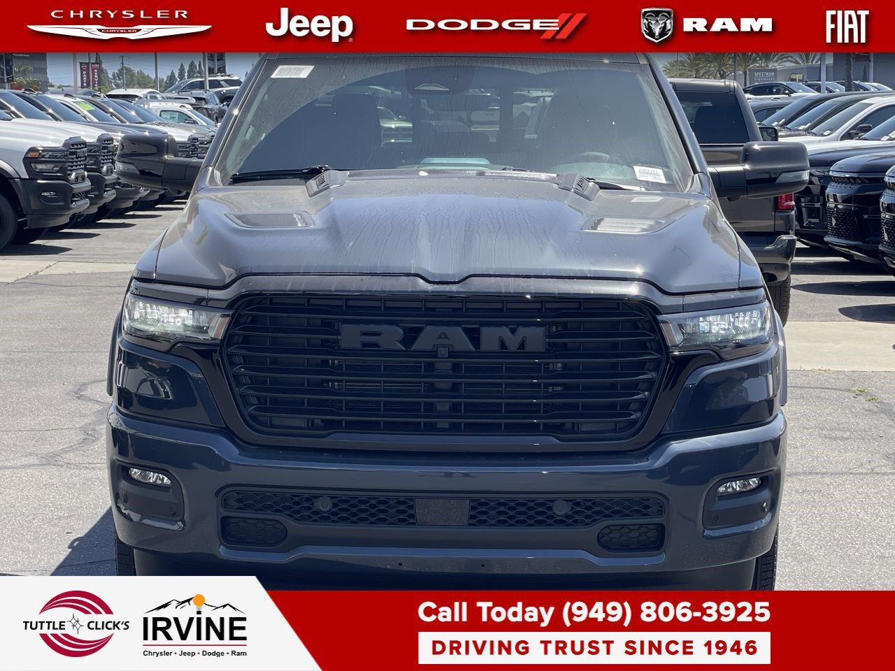 New 2026 Forged Blue Metallic Exterior Paint RAM Laramie image 3
