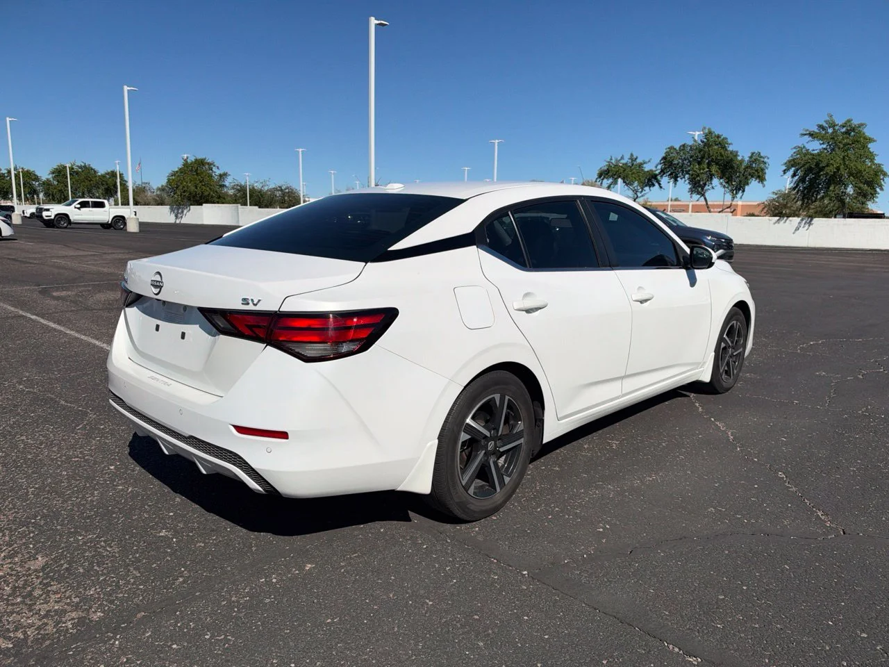 Used 2024 Aspen White Tricoat Nissan SV image 4