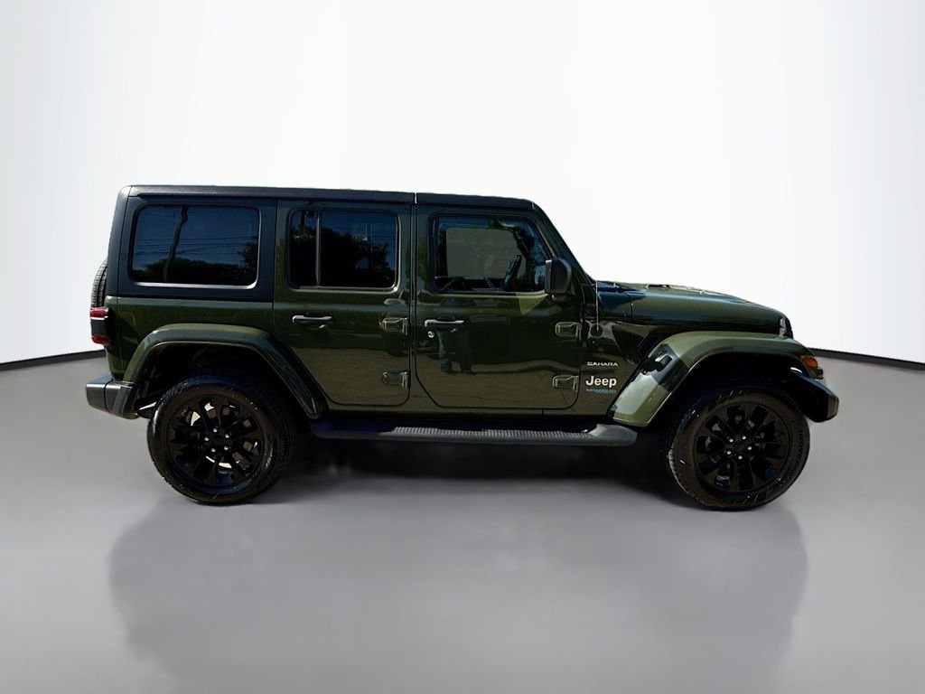 Used 2021 Sarge Green Clearcoat Jeep Unlimited Sahara image 8