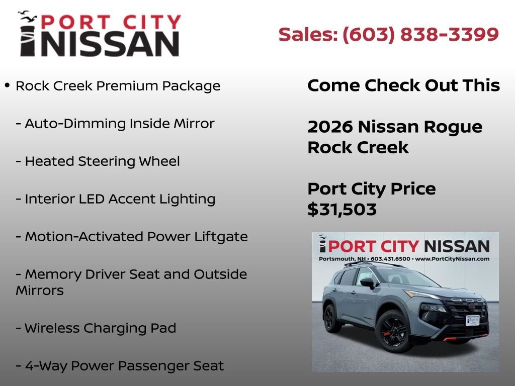 New 2026 Boulder Gray Pearl Nissan Rock Creek® image 9