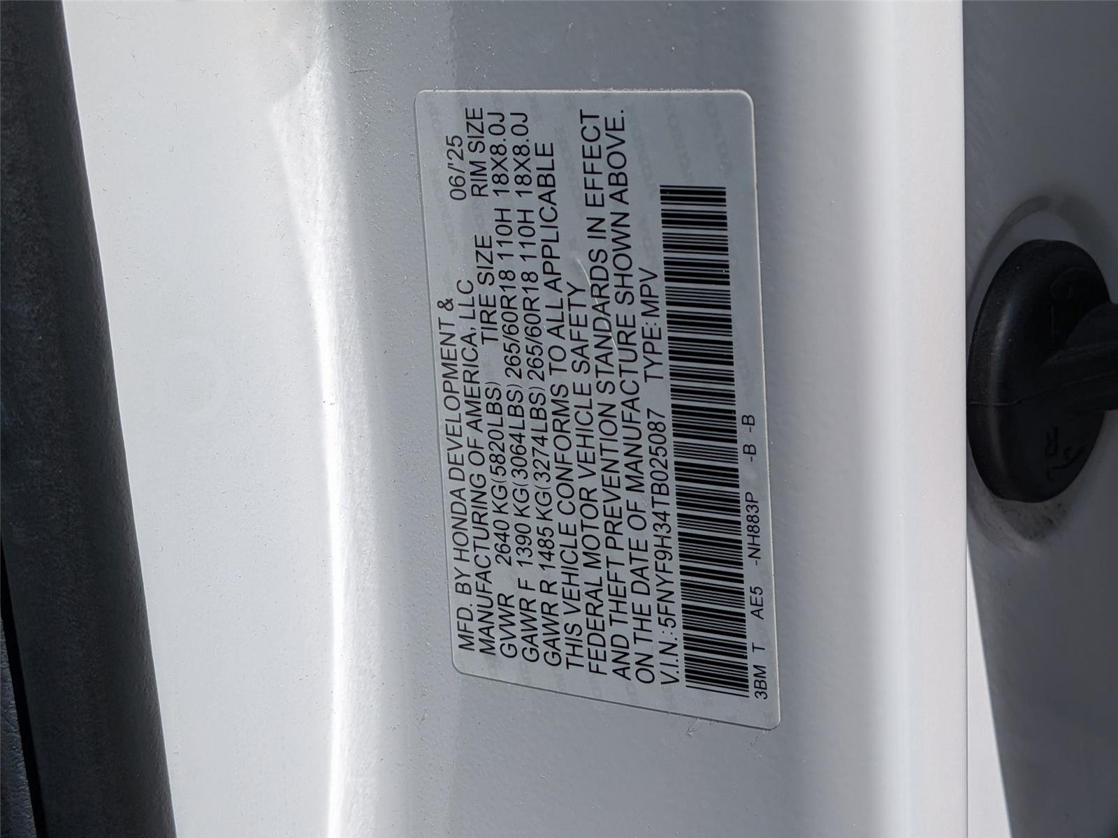 Used 2026 Platinum White Pearl Honda RTL image 35