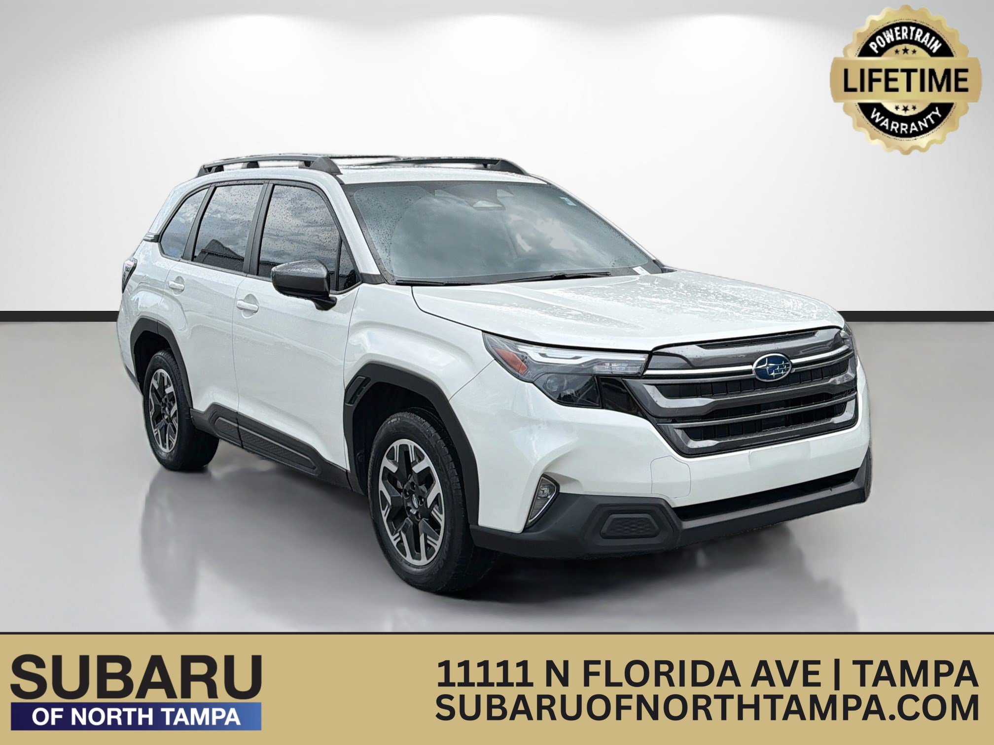 Used 2025 Crystal White Pearl Subaru Premium image 1