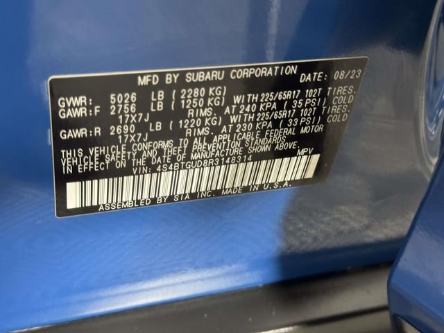 Certified Used 2024 Blue Subaru Wilderness image 16