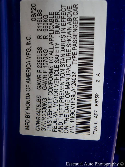 Used 2020 Blue Honda Sport image 25