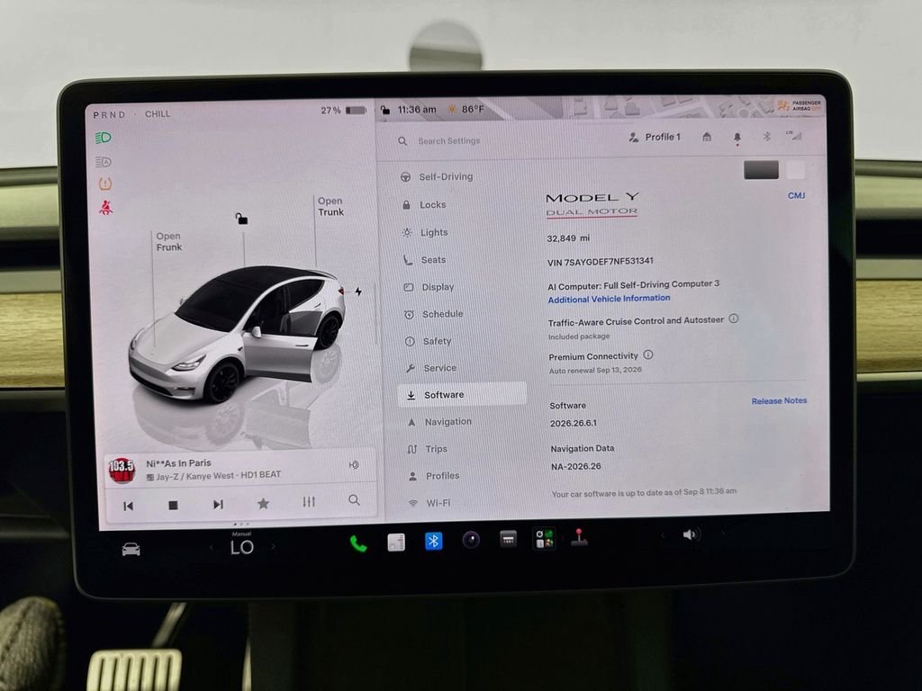 Used 2022 White Tesla Performance image 12